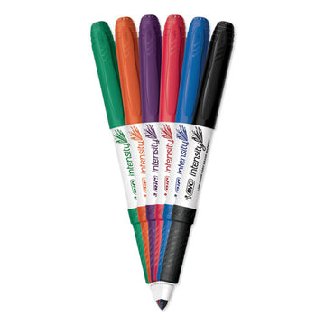 BIC® Intensity Low Odor Fine Point Dry Erase Marker Value Pack, Fine Bullet Tip, Assorted Colors, 30-set freeshipping - TVN Wholesale